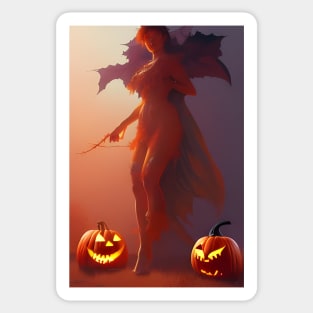 Fall witch Sticker